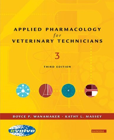 Applied pharmacology for the veterinary technician