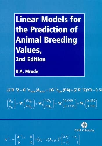 Linear models for the prediction of animal breeding values