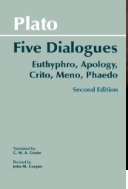 Five dialogues : euthyphro, apology, crito, meno, phaedo