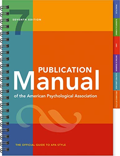 Publication manual of the American Psychological Association : the official guide to APA style.