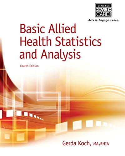 Basic allied health statistics and analysis